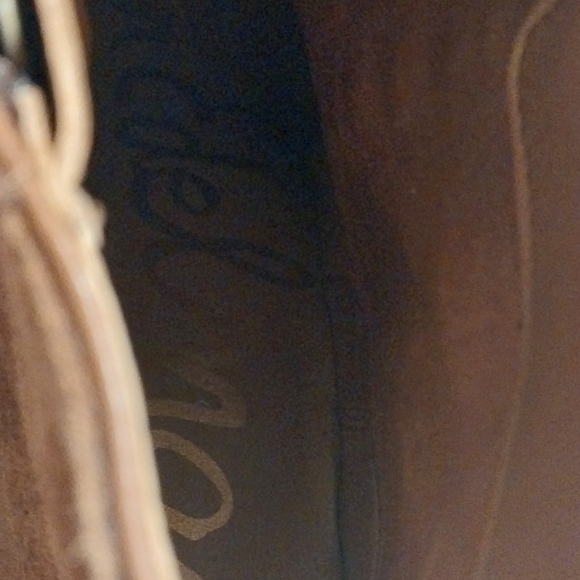 Sam Edelman Rudie Tan Suede Fringed Studded Side Zip Western Ankle Bootie NWOB - Picture 10 of 10